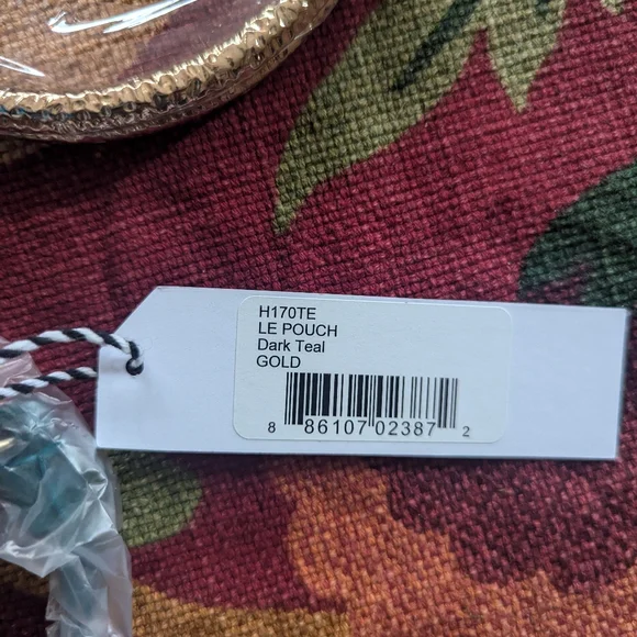 SALE - Thacker NYC Le Pouch Suede Bag Teal NWT Brand New - Picture 2 of 6